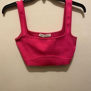 hot pink Zara tank